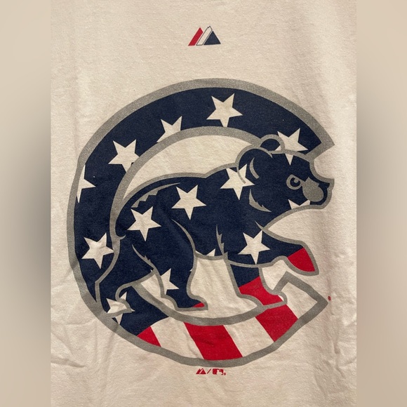 Majestic Chicago Cubs T-Shirt White Size Medium - Picture 2 of 5